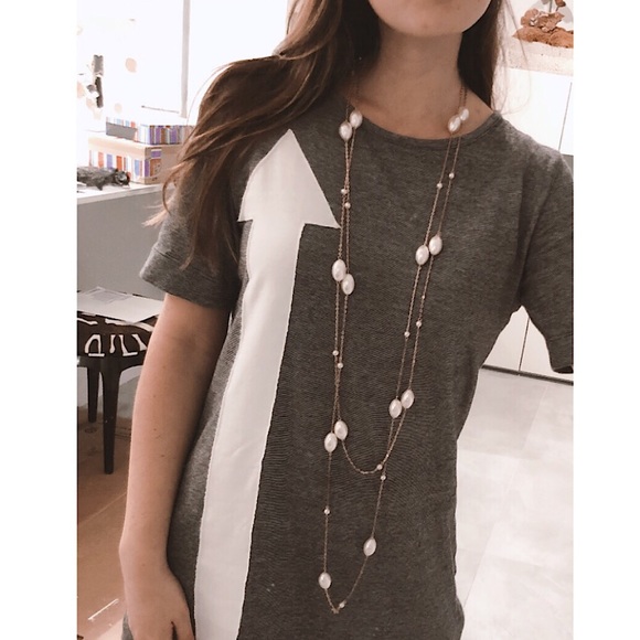 Jewelry - Faux Pearl Chain Necklace